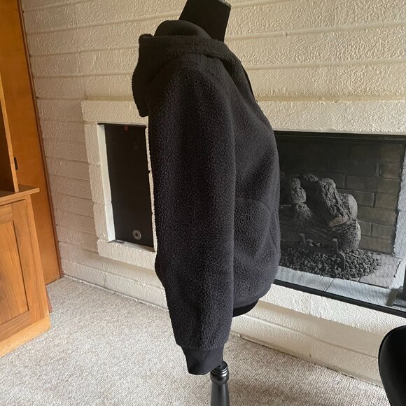 Spyder Black Lydia Sherpa Hooded Full Zip Jacket size M - Picture 5 of 15